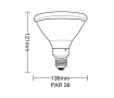 Lâmpada LED PAR38 6500K E27 - Taschibra