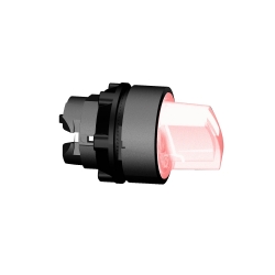 ZB5AK1343 Cabeçote Comutador  22mm 3 Posições Fixas Luminoso Plástico Vermelho - Schneider