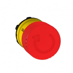 ZB5AS834 - Cabeçote Botão Cogumelo Emergência 22mm Girar P/ Destravar Plástico Vermelho - Schneider Electric