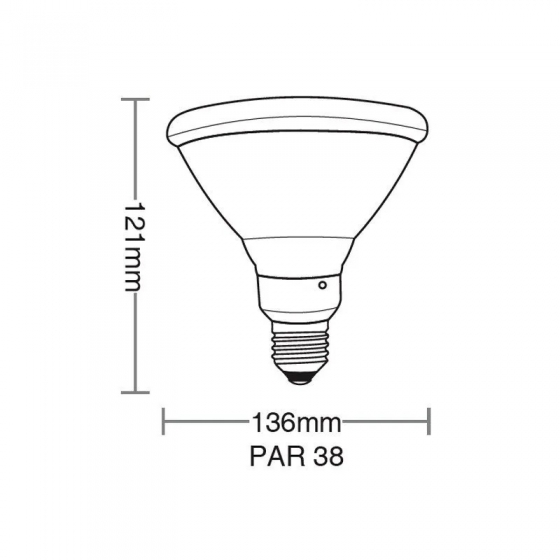 Lâmpada LED PAR38 6500K E27 - Taschibra