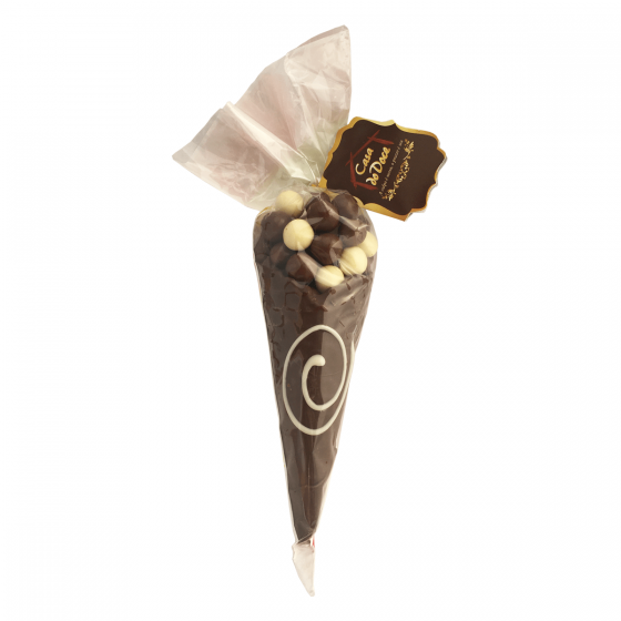 Cone de Drágeas  | Chocolate ao Leite e Chocolate Branco - 100g