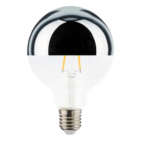 Lâmpada Balão LED Filamento Defletora G125 4,5W E27 2200K Bivolt - Brilia